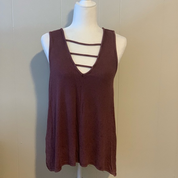 American Eagle Outfitters | Tops | American Eagle Soft Sexy Rib Ladder Tank | Poshmark